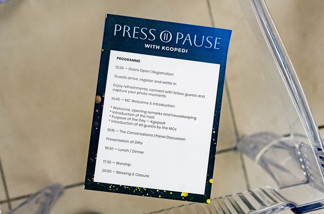 Press pause with Kgopedi, photograph 6